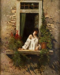 Lady On A Balcony