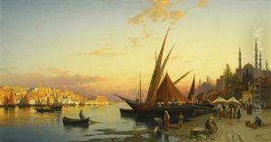 The Golden Horn, Constantinople by Hermann David Solomon Corrodi