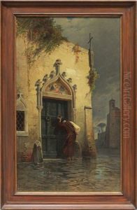 Eremit Vor Klosterpforte