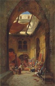 The Rug Merchants by Hermann David Solomon Corrodi