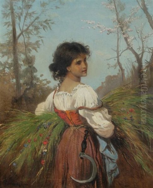 Girl With Scythe - view 1