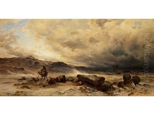 Karawane Im Sandsturm by Hermann David Solomon Corrodi