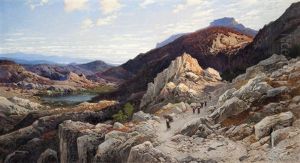 Paesaggio Lacustre Con Figure