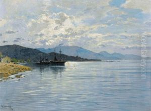 Dalmatinische Kuste Mit Segelschiffen