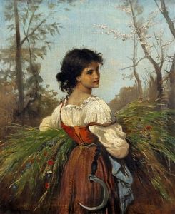 Maid Returning From The Fields