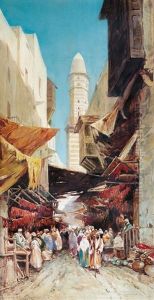 Mercato Al Cairo by Hermann David Solomon Corrodi