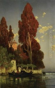 In Der Lagune Vor Venedig by Hermann David Solomon Corrodi