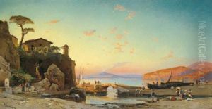 In Der Bucht Von Neapel by Hermann David Solomon Corrodi