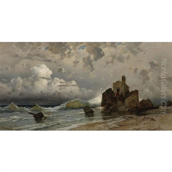 A Coastal Scene With A Sentinel's Post - view 1