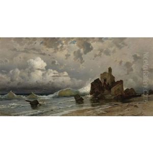 A Coastal Scene With A Sentinel's Post