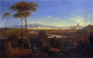 Blick Auf Rom Und Den Tiber by Hermann David Solomon Corrodi