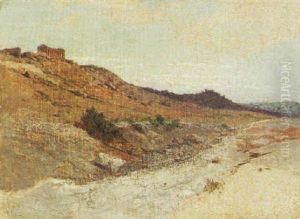 Roman Ruins In The Campagna by Hermann David Solomon Corrodi