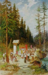 The Procession by Hermann David Solomon Corrodi