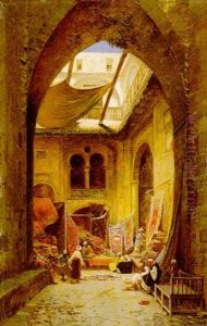 The Carpet Merchant by Hermann David Solomon Corrodi