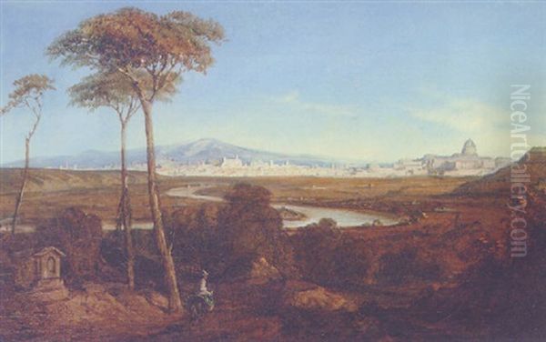 Rome And The Tiber From The Roman Campagna - view 1