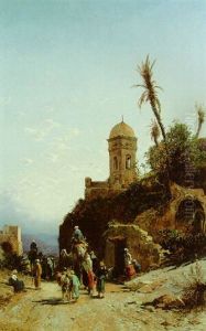 Arabs On A Mountain Road