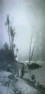 The Bank Of The Nile by Hermann David Solomon Corrodi