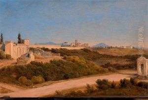 Vue Des Environs De Rome by Salomon Corrodi