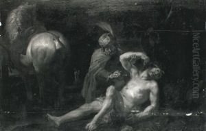 The Parable Of The Good Samaritan by Balthazar van Cortbemde