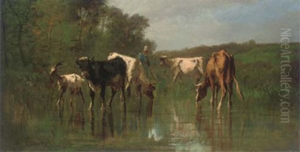 Livestock Watering Before Woodland - view 1