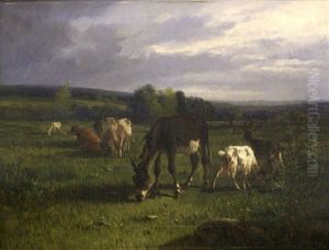 Paisaje Con Ganado by Andres Cortes y Aguilar