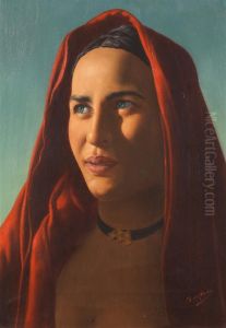 Jeune Orientale Voilee by Luis Anglada Pinto