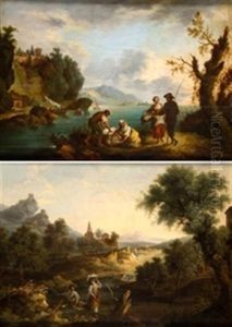Escenas Con Lavanderas (pair)