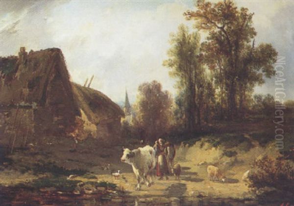 Vache A La Mare - view 1