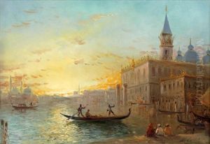 Venise, L'entree Du Grand Canal, Place Saint Marc