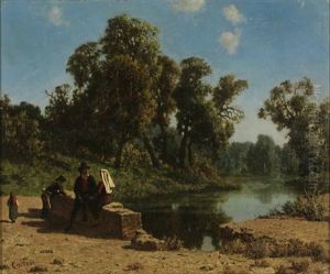 Figures By A Stream by Federico Cortese