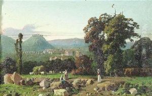 Weiter Blick In Eine Italienische Sommerlandschaft by Federico Cortese