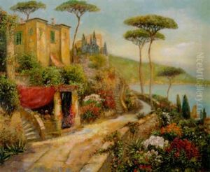 Italian Coastal Scene by Giovanni-Battista Corti