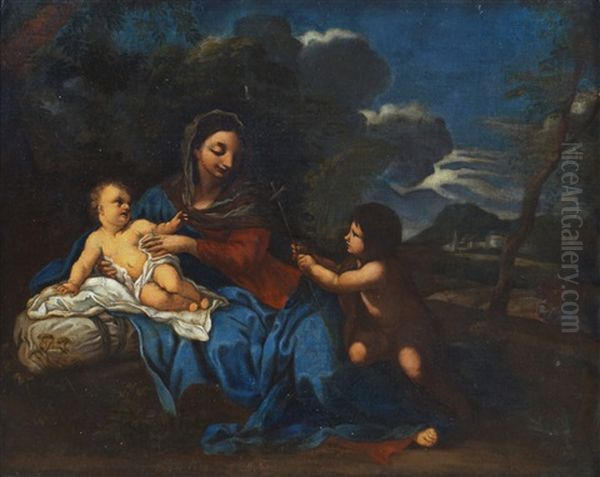 The Madonna And Child With St. John The Baptist In A Landscape Setting - view 1