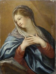 The Madonna At Prayer by Pietro da Cortona