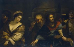 Christ And The Woman Taken In Adultery by Pietro da Cortona