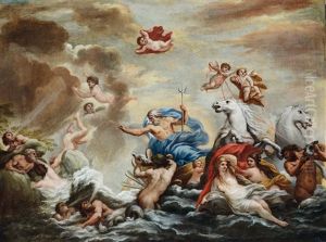 Scena Mitologica Con Nettuno by Pietro da Cortona