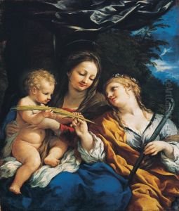 Madonna And Child With Saint Martina by Pietro da Cortona