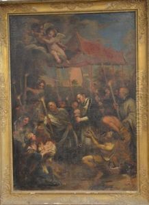 Saint Charles Borromee Administrant La Communion Aux Indigents