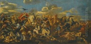 Alexander's Victory Over Darius At The Battle Of Issus by Pietro da Cortona