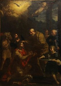 Ananias Restoring The Sight Of Saint Paul by Pietro da Cortona