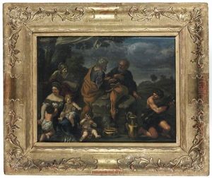 The Reconciliation Of Jacob And Laban by Pietro da Cortona