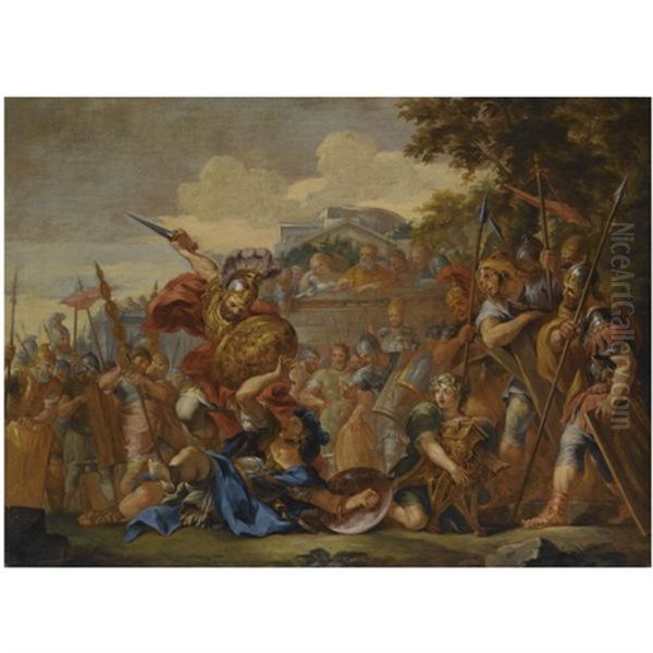 The Death Of Turnus - view 1