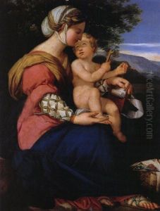 Madonna Mit Dem Kind Unter Einem Baum Sitzend by Pietro da Cortona