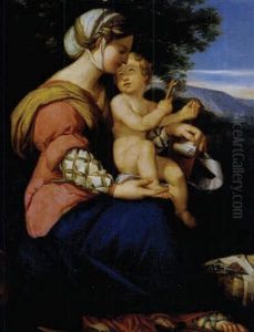 Madonna Mit Dem Kind Under Einem Baum Sitzend Madonna Mit Dem Kind Under Einem Baum Sitzend