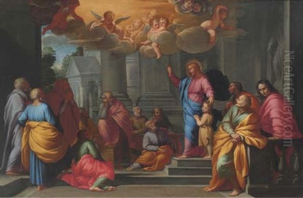 Christ Blessing The Children: Matthew, Xix: 13-15 - view 1