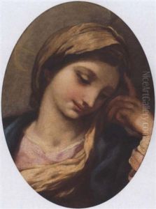 The Head Of The Madonna by Pietro da Cortona