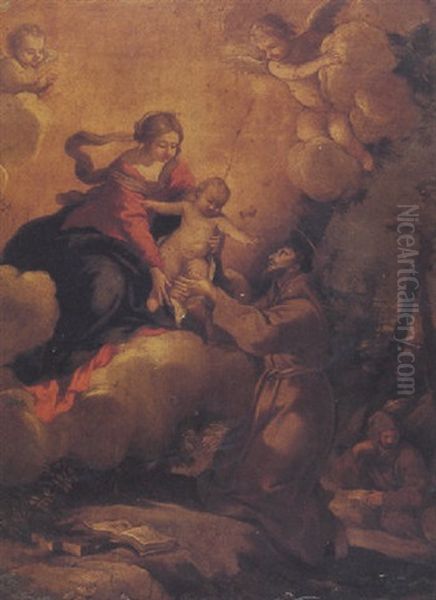 Madonna And Child With Saint Francis - view 1