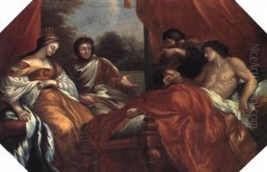 Gammeltestamentligt Sceneri Med Konger Og Dronning Gammeltestamentligt Sceneri Med Konger Og Dronning