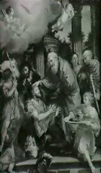 Ananias Healing Saint Paul's Blindness - view 1
