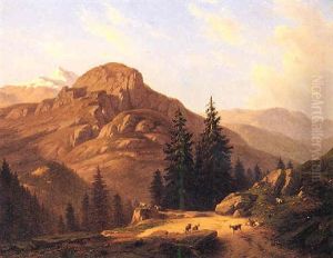 Paesaggio Di Montagna by Giovanni Corvini